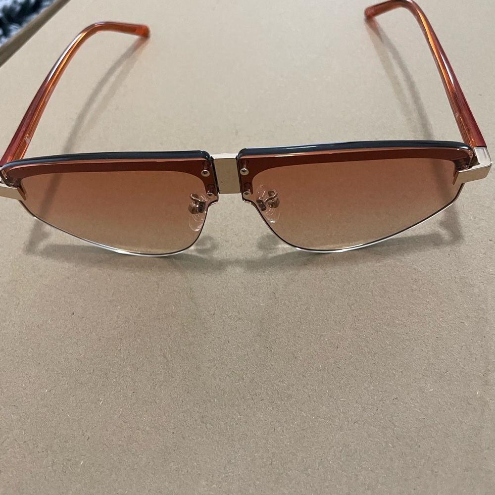 MW253C1SUN - Matthew Williamson Hyacinth Aviator Sunglasses in Yellow Gold